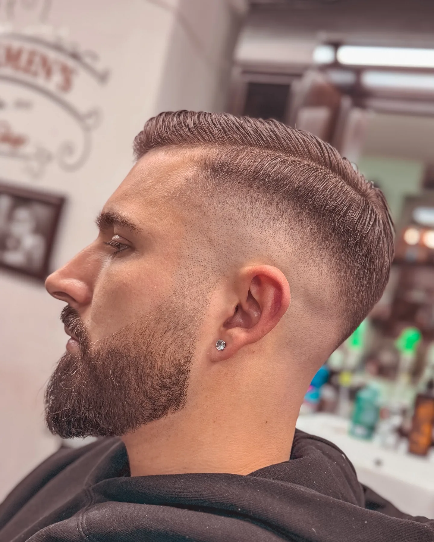 Textured Pompadour Fade